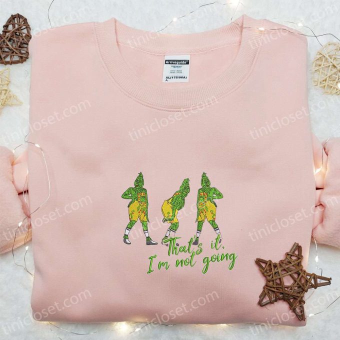 Grinch Embroidered Shirt &Amp; Hoodie: B Gift For Men Women Christmas Gifts For Family 5