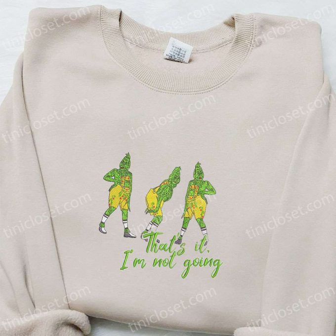 Grinch Embroidered Shirt &Amp; Hoodie: B Gift For Men Women Christmas Gifts For Family 6