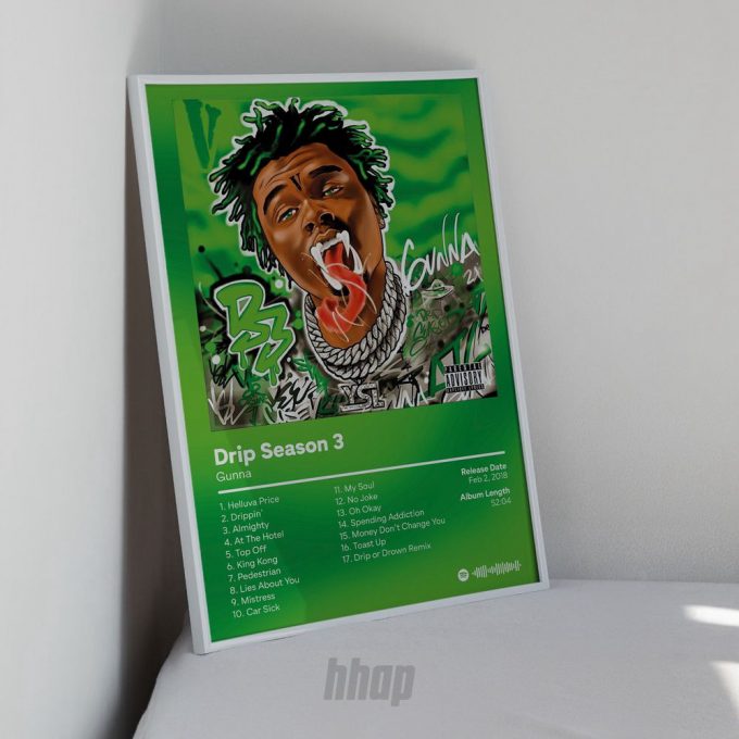 Gunna - Drip Season 3 Album Cover Poster For Home Decor Gift 4