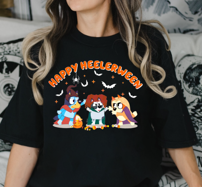 Spooktacular Happy Heelerween Bluey Halloween Shirt - Perfect For Celebrating In Style! 3