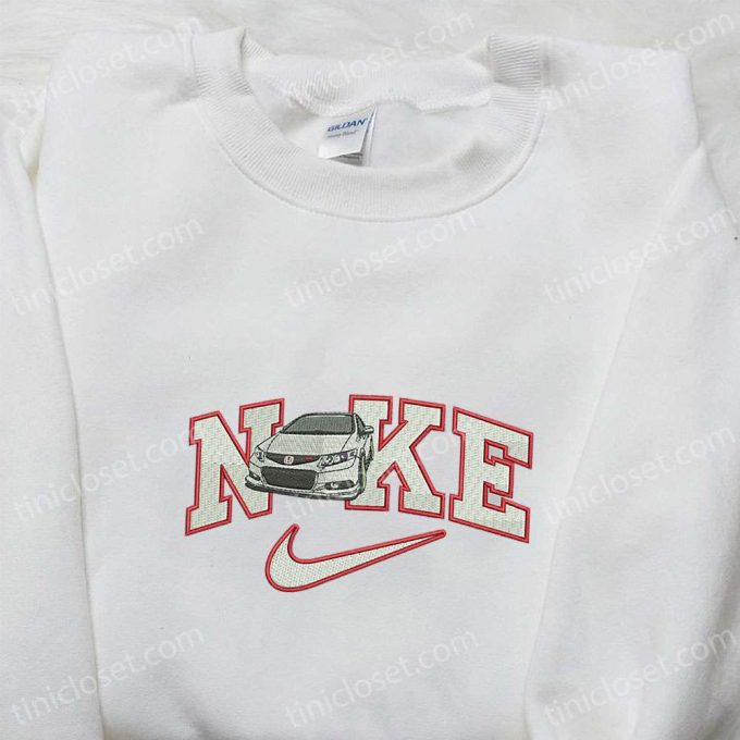 Honda Car X Nike Embroidered Shirt Transportations Shirt &Amp; Hoodie Unique Nike Inspired Apparel 5