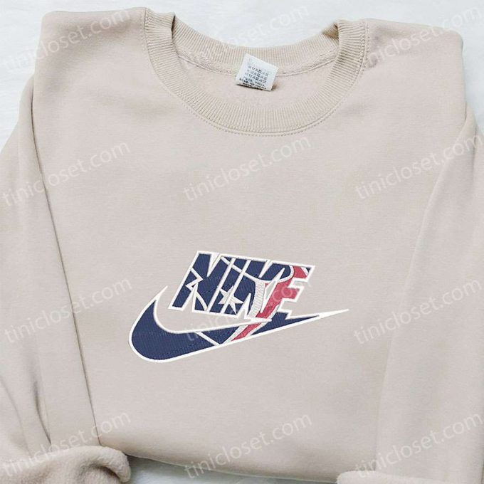 Houston Texans X Nike Embroidered Shirt &Amp; Hoodie: Nfl Sports Apparel With Nike-Inspired D Gift For Men Women 2