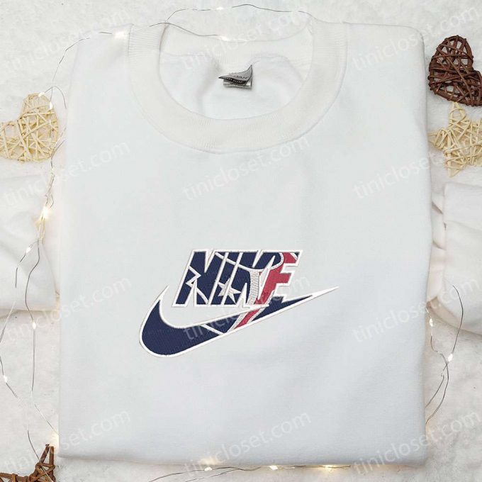 Houston Texans X Nike Embroidered Shirt &Amp; Hoodie: Nfl Sports Apparel With Nike-Inspired D Gift For Men Women 5