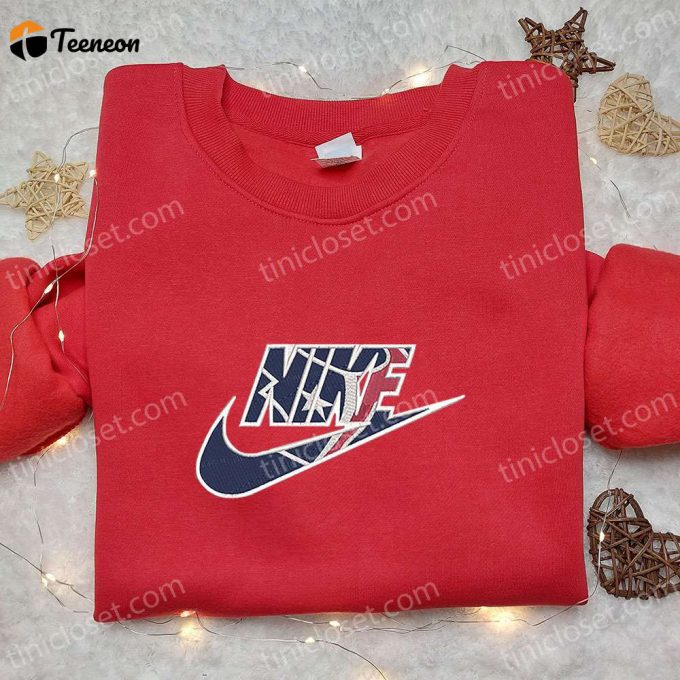 Houston Texans X Nike Embroidered Shirt &Amp;Amp; Hoodie: Nfl Sports Apparel With Nike-Inspired D Gift For Men Women 1