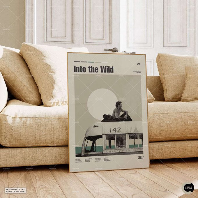 Into The Wild, Retro Movie Poster For Home Decor Gift, Midcentury Modern, Retro Tv Show Poster For Home Decor Gift 2