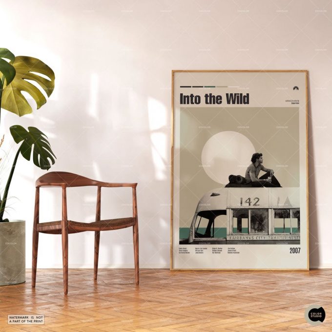 Into The Wild, Retro Movie Poster For Home Decor Gift, Midcentury Modern, Retro Tv Show Poster For Home Decor Gift 3