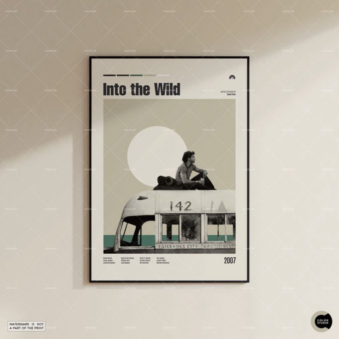 Into The Wild, Retro Movie Poster For Home Decor Gift, Midcentury Modern, Retro Tv Show Poster For Home Decor Gift 4