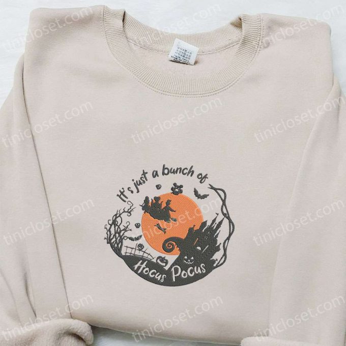 Hocus Pocus Embroidered Sweatshirt: B Gift For Men Women Halloween Gift Idea For A Spooky Halloween Shirt 2