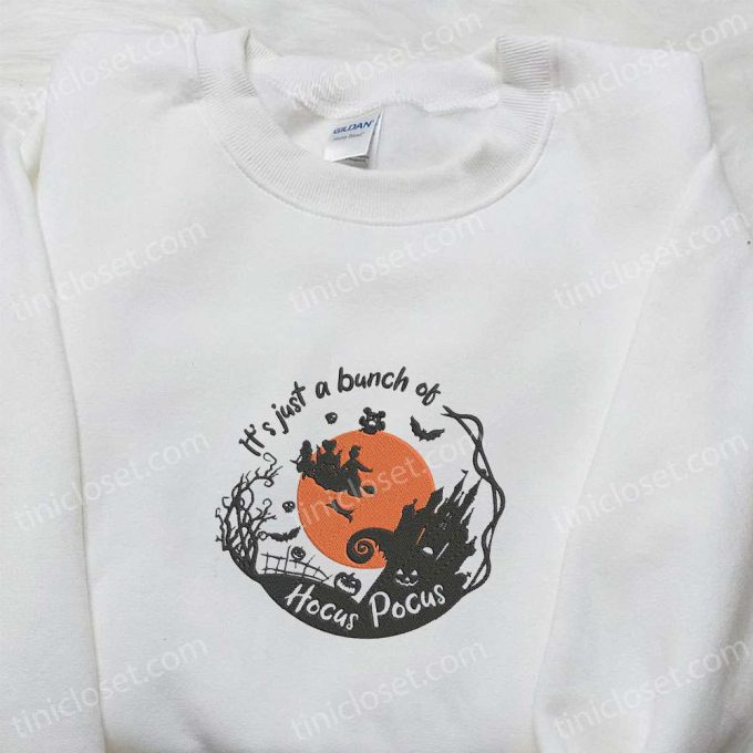 Hocus Pocus Embroidered Sweatshirt: B Gift For Men Women Halloween Gift Idea For A Spooky Halloween Shirt 4