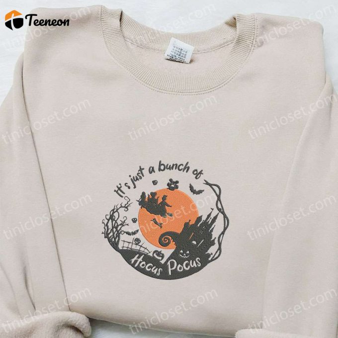 Hocus Pocus Embroidered Sweatshirt: B Gift For Men Women Halloween Gift Idea For A Spooky Halloween Shirt 1