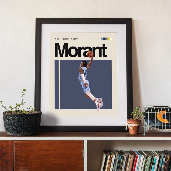 Ja Morant Inspired Poster For Home Decor Gift, Memphis Grizzlies Premium Matte Vertical Poster For Home Decor Gifts 3