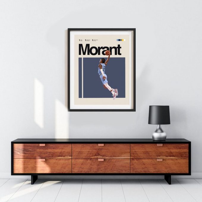 Ja Morant Inspired Poster For Home Decor Gift, Memphis Grizzlies Premium Matte Vertical Poster For Home Decor Gifts 4