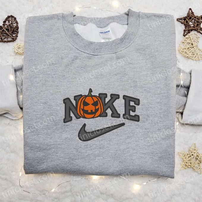 Spooktacular Jack O Lantern X Nike Embroidered Shirt Hoodie &Amp; Sweatshirt: Halloween Nike Inspired Apparel 2