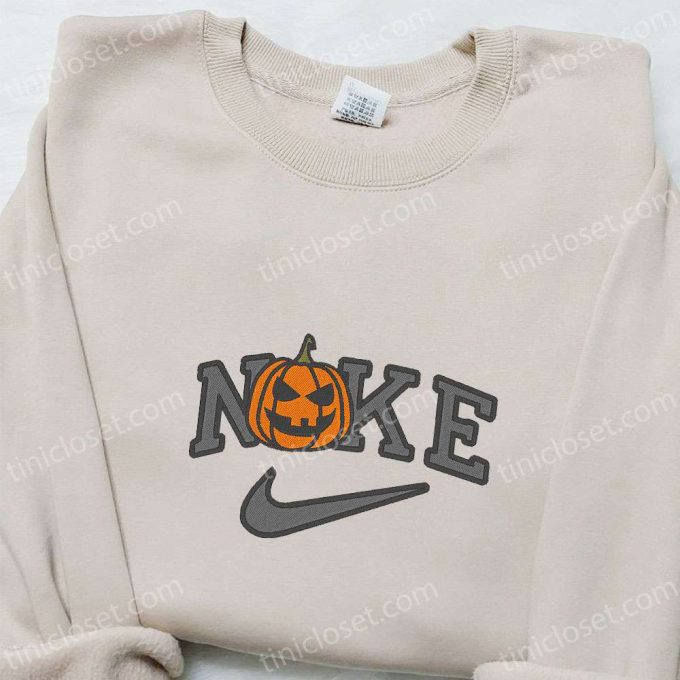 Spooktacular Jack O Lantern X Nike Embroidered Shirt Hoodie &Amp; Sweatshirt: Halloween Nike Inspired Apparel 3