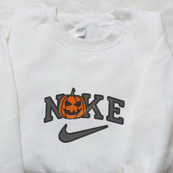 Spooktacular Jack O Lantern X Nike Embroidered Shirt Hoodie &Amp; Sweatshirt: Halloween Nike Inspired Apparel 4