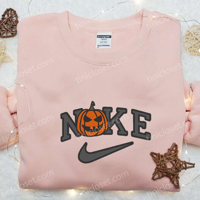 Spooktacular Jack O Lantern X Nike Embroidered Shirt Hoodie &Amp; Sweatshirt: Halloween Nike Inspired Apparel 5