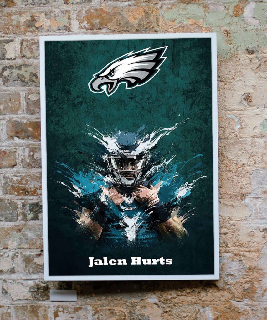 Jalen Hurts Poster For Home Decor Gift, Phila-Del-Phia Poster For Home Decor Gift 8