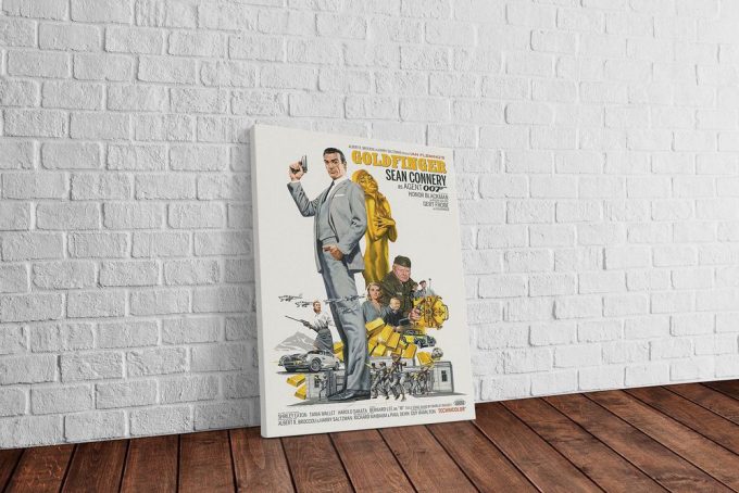 James Bond 007, Goldfinger, Movie Poster For Home Decor Gift 2