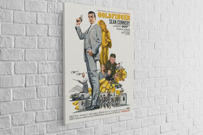 James Bond 007, Goldfinger, Movie Poster For Home Decor Gift 3