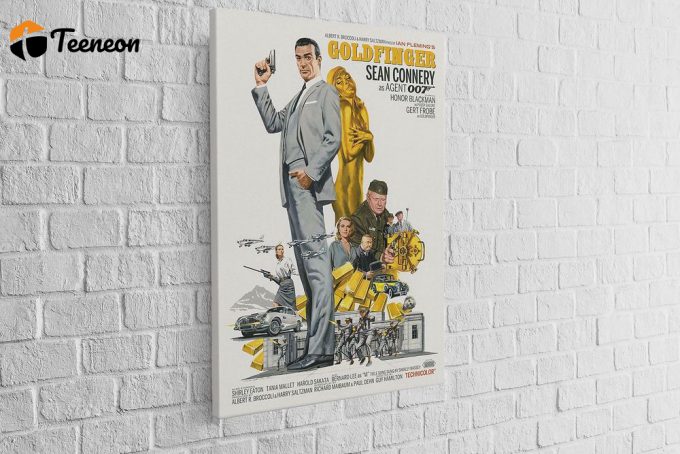 James Bond 007, Goldfinger, Movie Poster For Home Decor Gift 1