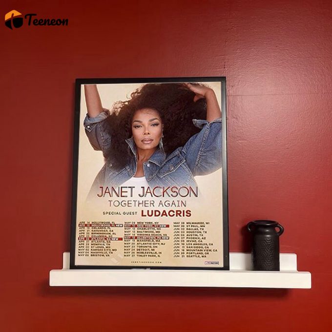 Janet Jackson Together Again Tour 2023 Poster For Home Decor Gift 1