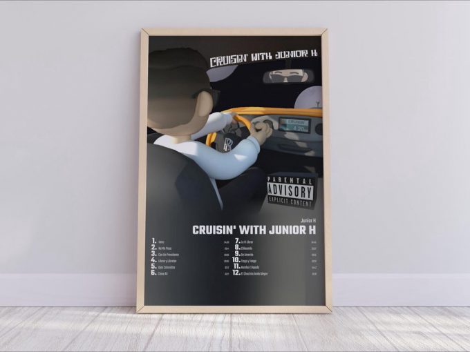 Junior H - Cruisin' With Junior H Album Cover Poster For Home Decor Gift 2