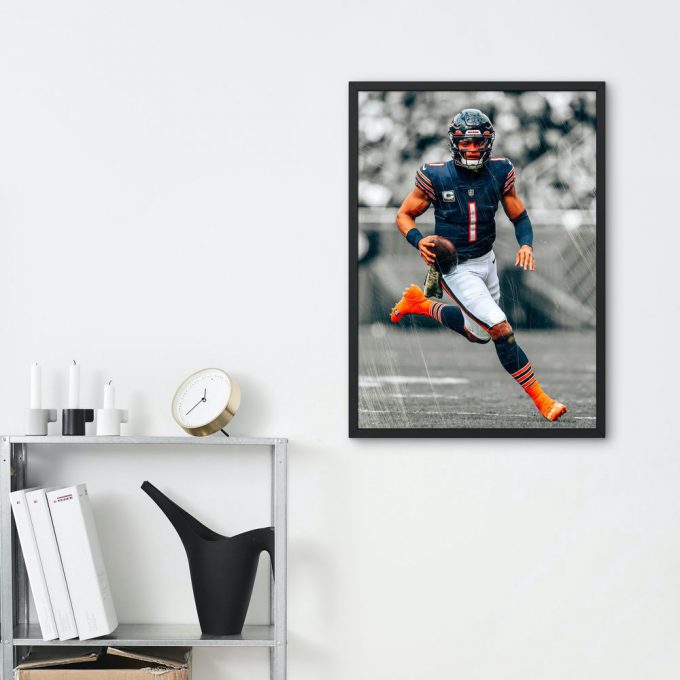 Justin Fields Chicago Bears Poster For Home Decor Gift 5