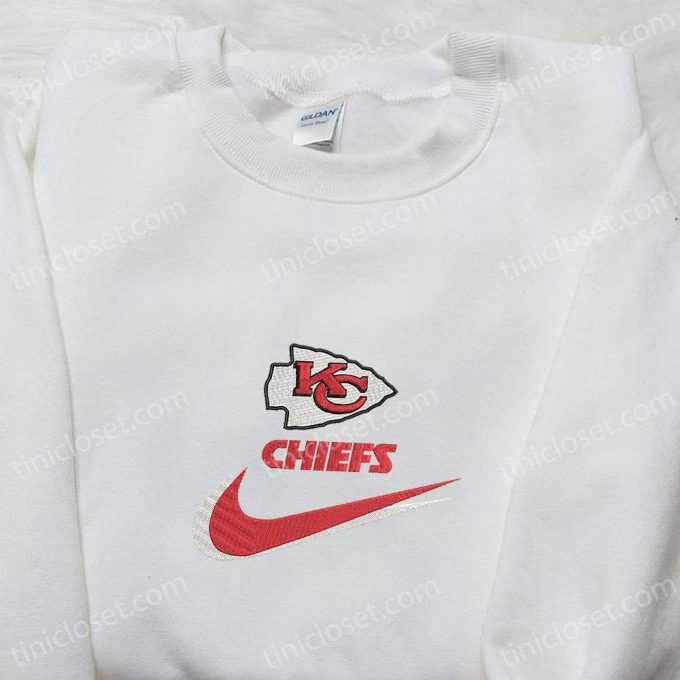 Kansas City Chiefs Nike Swoosh Shirt &Amp; Nfl Sports Hoodie: B Gift For Men Women Gift Ideas 2