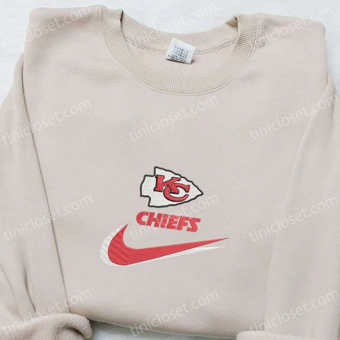 Kansas City Chiefs Nike Swoosh Shirt &Amp; Nfl Sports Hoodie: B Gift For Men Women Gift Ideas 6