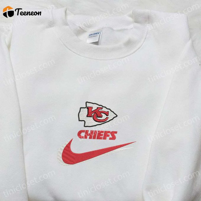 Kansas City Chiefs Nike Swoosh Shirt &Amp;Amp; Nfl Sports Hoodie: B Gift For Men Women Gift Ideas 1