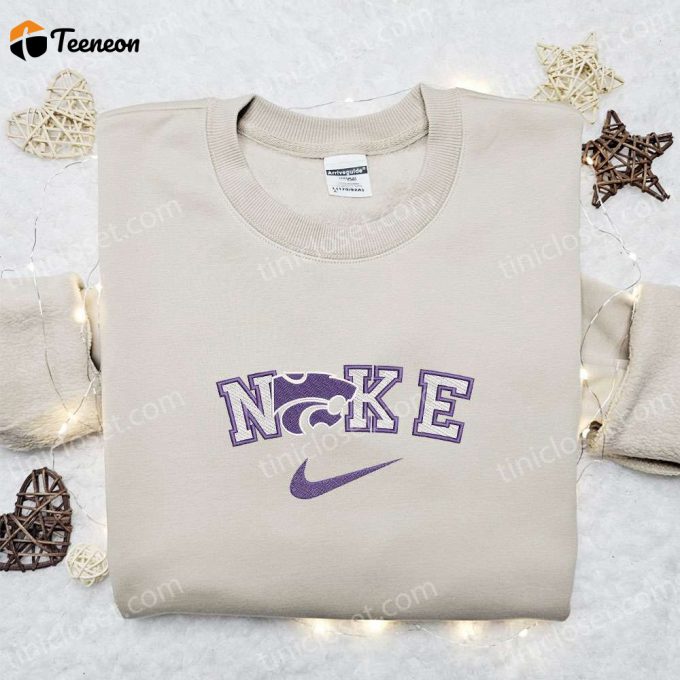 Shop Kansas State Wildcats X Nike Embroidered Shirt &Amp;Amp; Ncaa Sports Hoodie - Perfect Gift Idea! 1