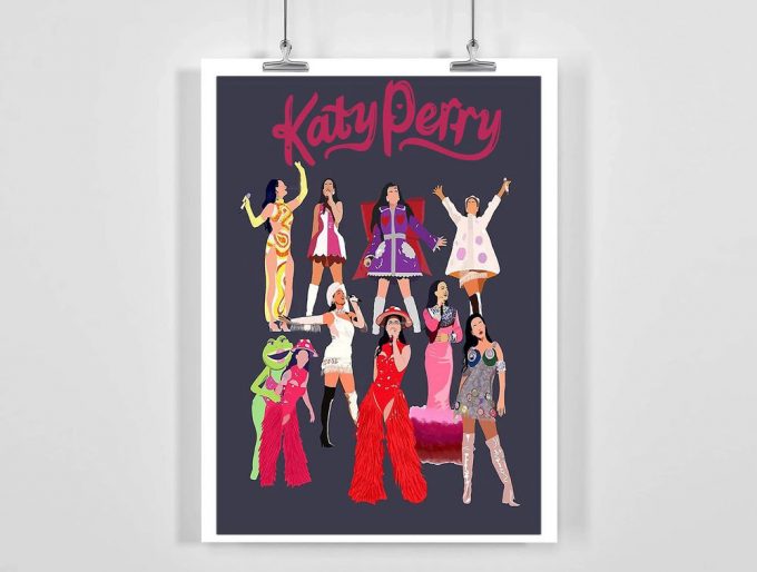 Katy Perry Poster For Home Decor Gift, Katy Perry Collection Poster For Home Decor Gift, Play Las Vegas 2023 Poster For Home Decor Gift 3