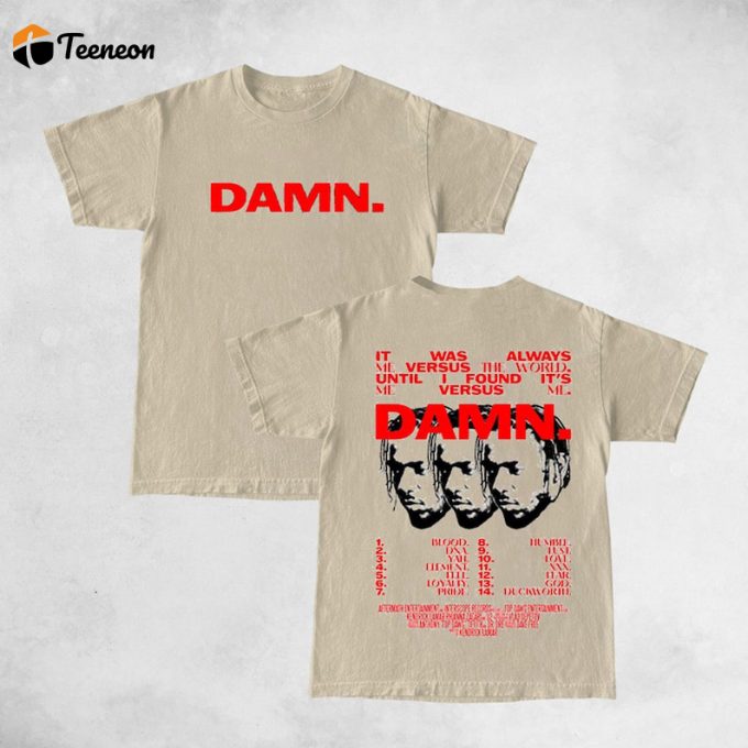 Get The Hottest Kendrick Lamar Damn Shirt - Show Your Love For K-Dot With This Stylish Merchandise 1