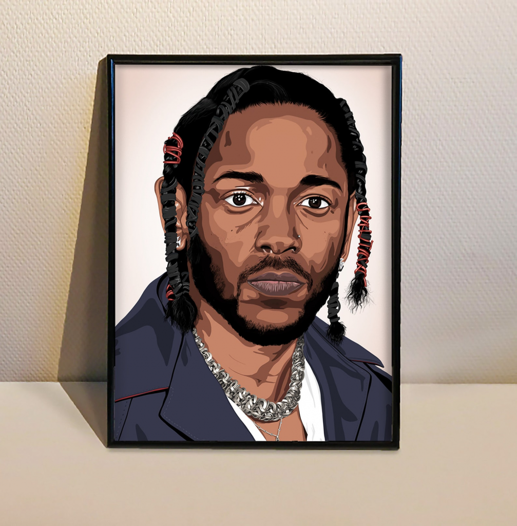 Kendrick Lamar Drawing Poster - Gift For Home Decor - Gift For Home Decor 7