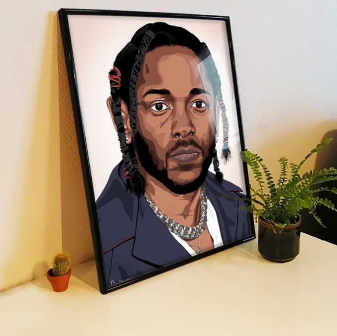 Kendrick Lamar Drawing Poster - Gift For Home Decor - Gift For Home Decor 4