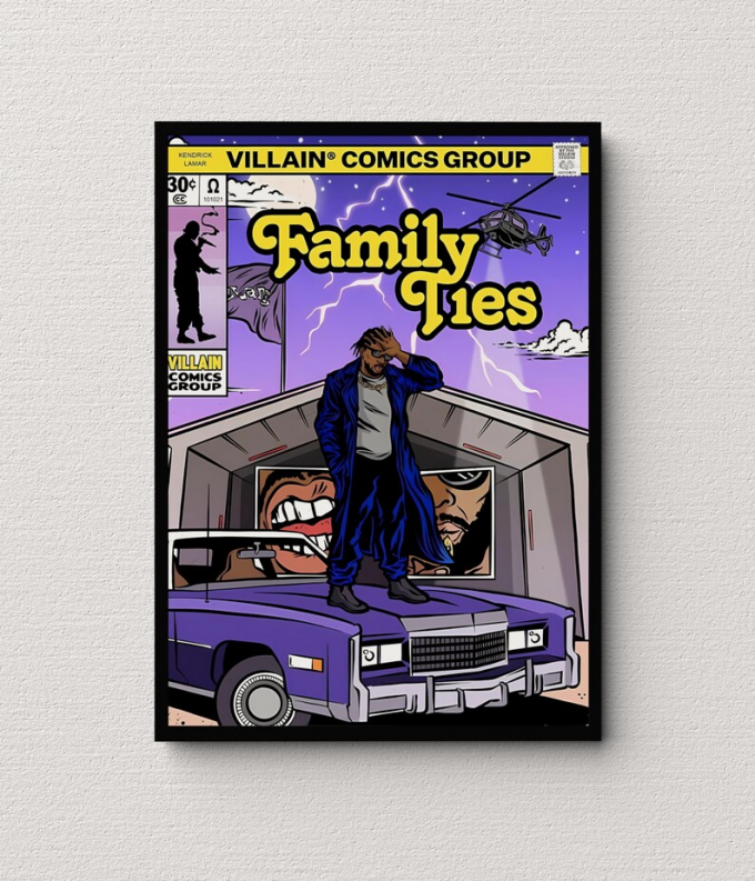 Kendrick Lamar Family Ties Graphic Poster - Gift For Home Decor - Gift For Home Decor 1