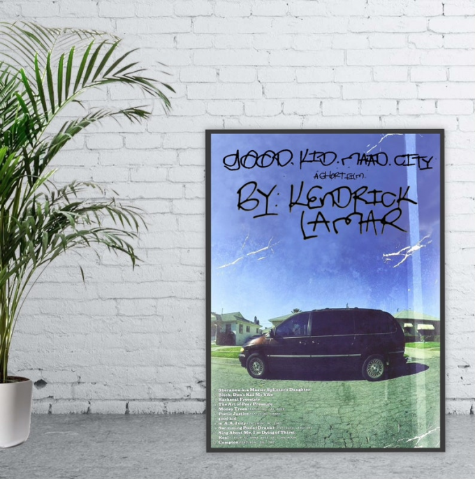 Kendrick Lamar – Good Kid, Maad City Album Poster - Gift For Home Decor - Gift For Home Decor 2