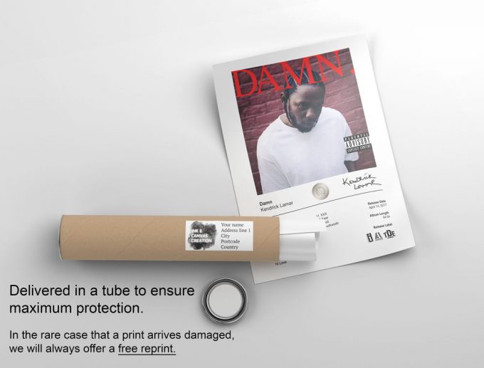 Kendrick Lamar Poster For Home Decor Gift - Damn Album Cover Poster For Home Decor Gift Print 2