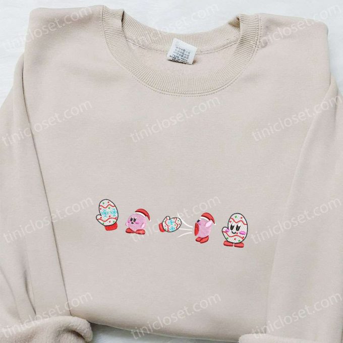 Get F Gift For Men Women With Kirby: Christmas Embroidered Shirt Hoodie &Amp; Sweatshirt Collection 3