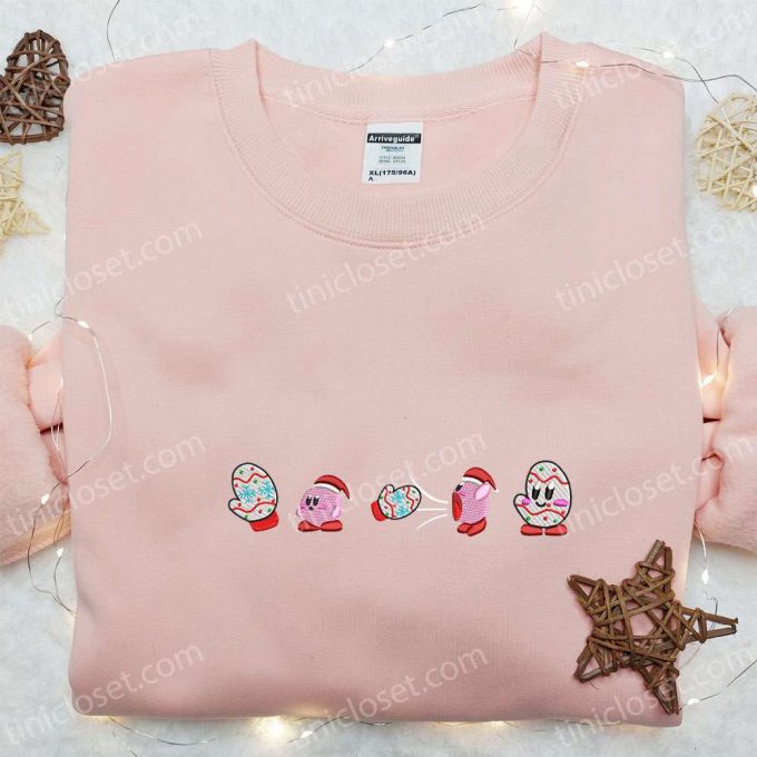 Get F Gift For Men Women With Kirby: Christmas Embroidered Shirt Hoodie &Amp; Sweatshirt Collection 6