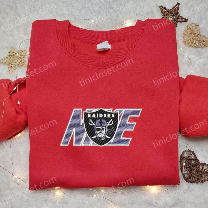 Las Vegas Raiders X Nike Embroidered Shirt - Nfl Sports Hoodie Inspired By Nike Shop Now! 2