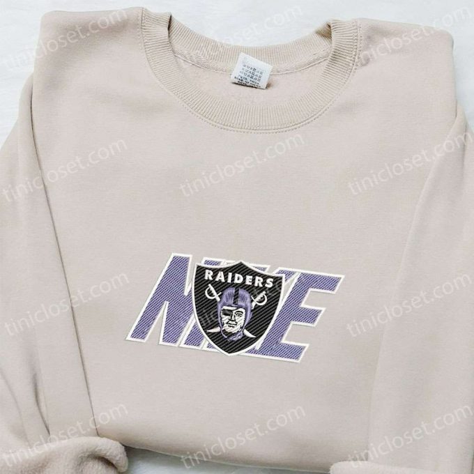 Las Vegas Raiders X Nike Embroidered Shirt - Nfl Sports Hoodie Inspired By Nike Shop Now! 3