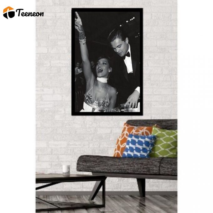 Leonardo Dicaprio, Rihanna Poster For Home Decor Gift- Award Show Photography Print 1