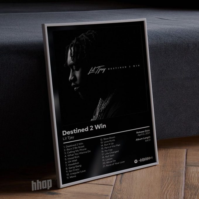 Lil Tjay - Destined 2 Win - Album Cover Poster For Home Decor Gift 4