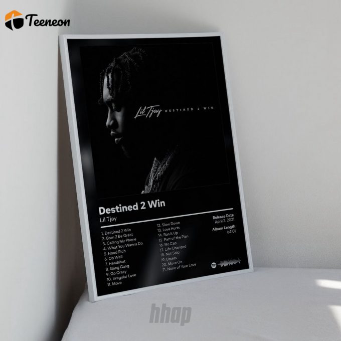 Lil Tjay - Destined 2 Win - Album Cover Poster For Home Decor Gift 1