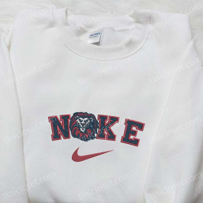 Loyola Marymount Lions X Nike Embroidered Shirt &Amp; Hoodie: Ncaa Sports Apparel Perfect Gift Idea 4