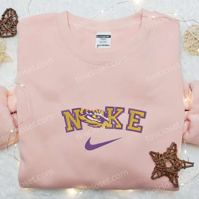 Lsu Tigers X Nike Embroidered Shirt &Amp; Hoodie: Perfect Ncaa Sports Gifts 2