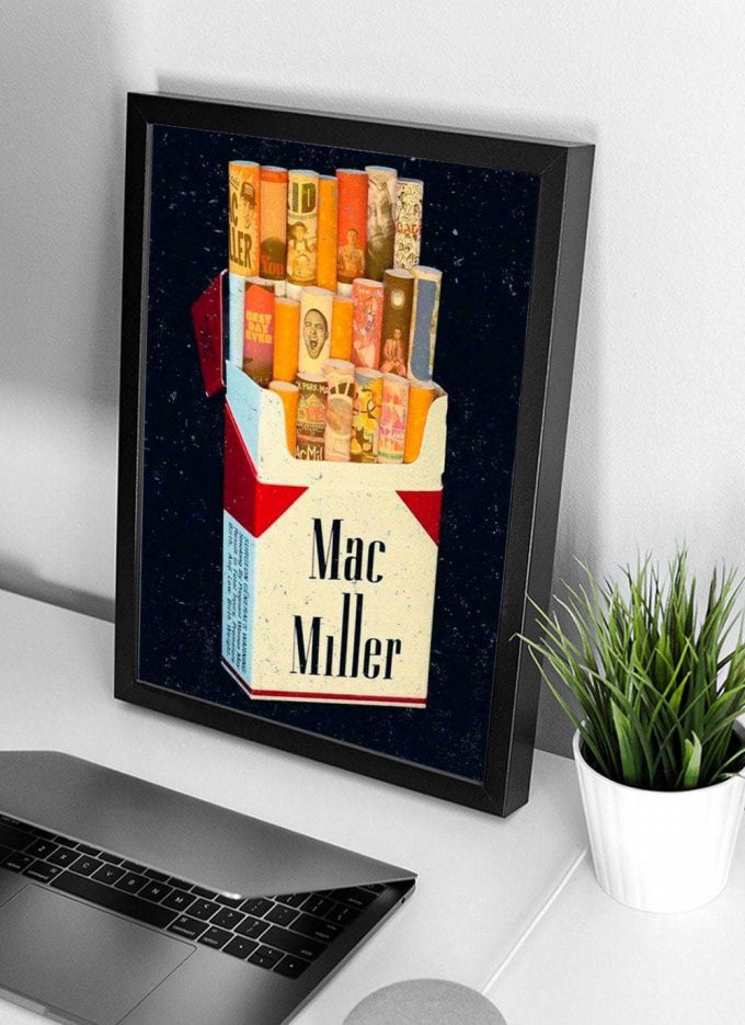 Mac-Miller Cigarette Pack Discography Retro Poster For Home Decor Gift 2