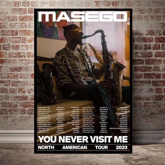 Masego You Never Visit Me Tour 2023 Poster 4