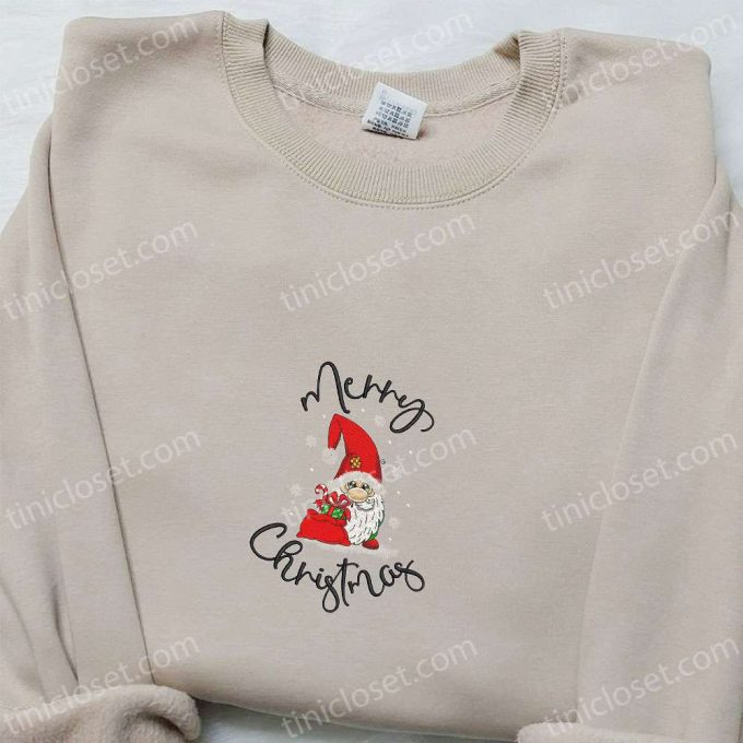 Merry Christmas Gnome Santa Shirt &Amp; Hoodie: Perfect Family Gifts! 2